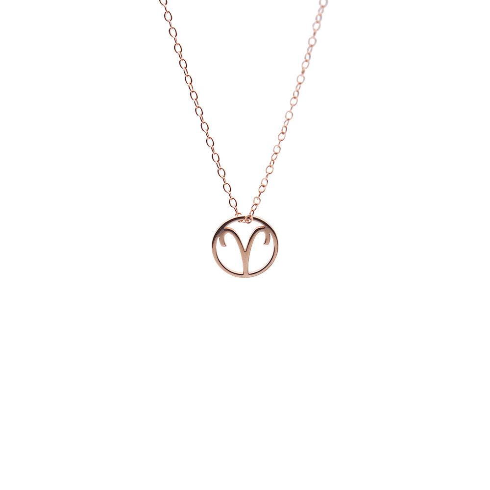 zodiac necklaces rose gold by roseca - Aries